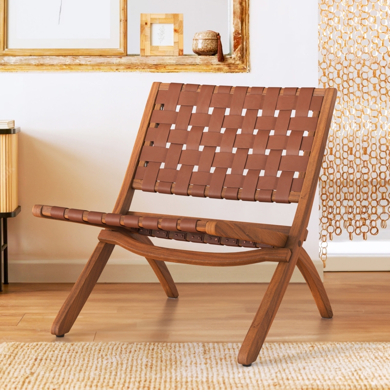 Sumra Faux Leather Accent Chair