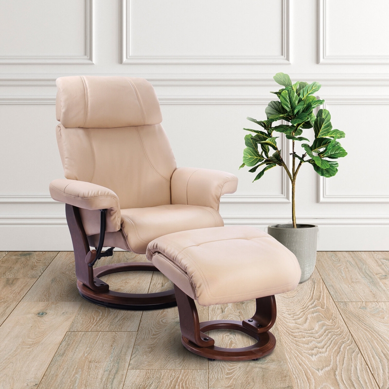 Swivel Recliner with Ottoman