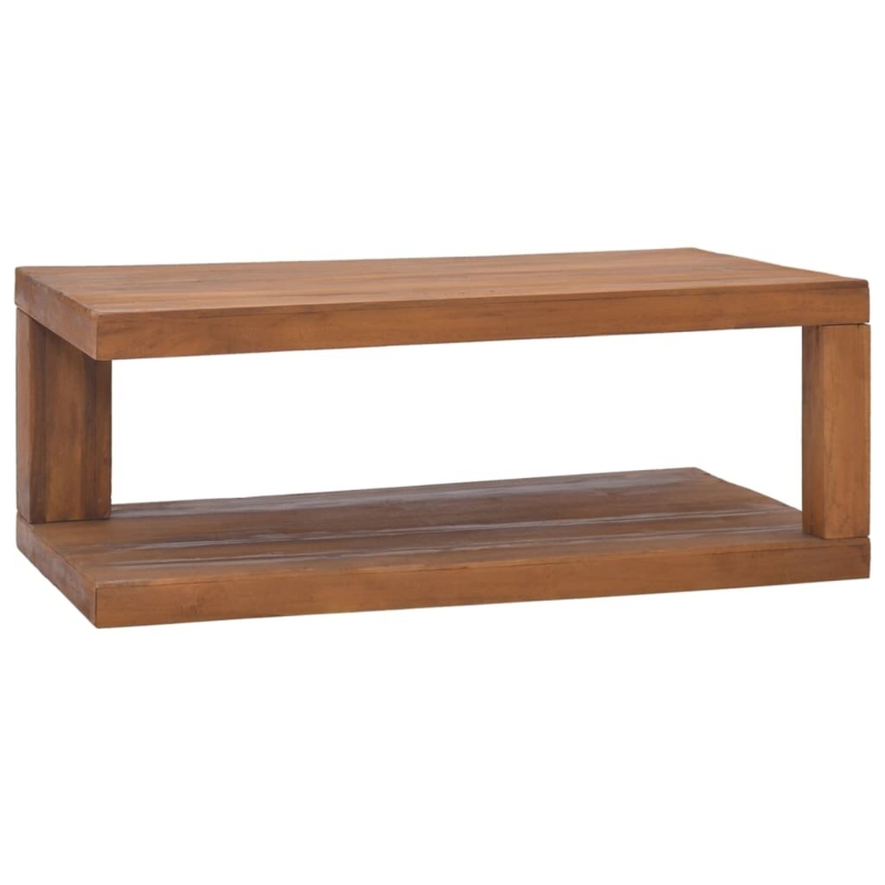 Teak Wood Coffee Table Furniture 35.4" x 19.7" x 13.8"/25.6" x 25.6" x 13"