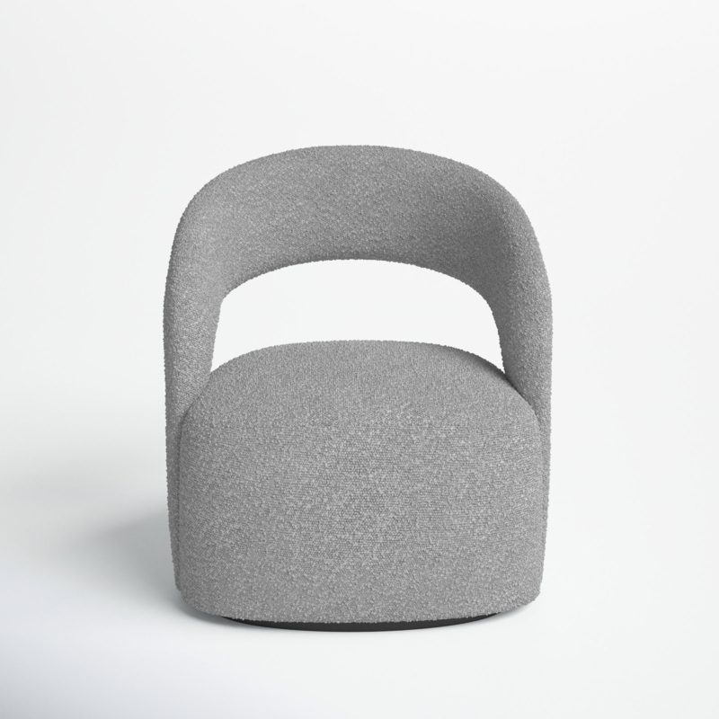 Teo Upholstered Swivel Club Chair