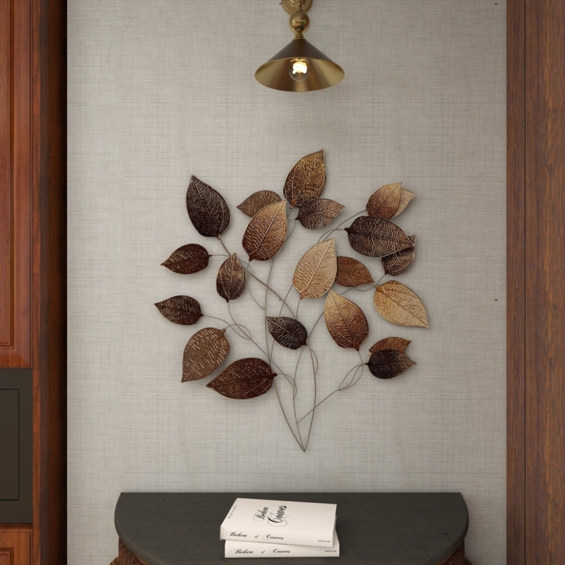 Traditional Plants & Flowers Wall Decor on Metal