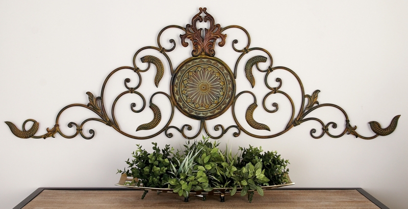 Traditional Plants & Flowers Wall Decor on Metal