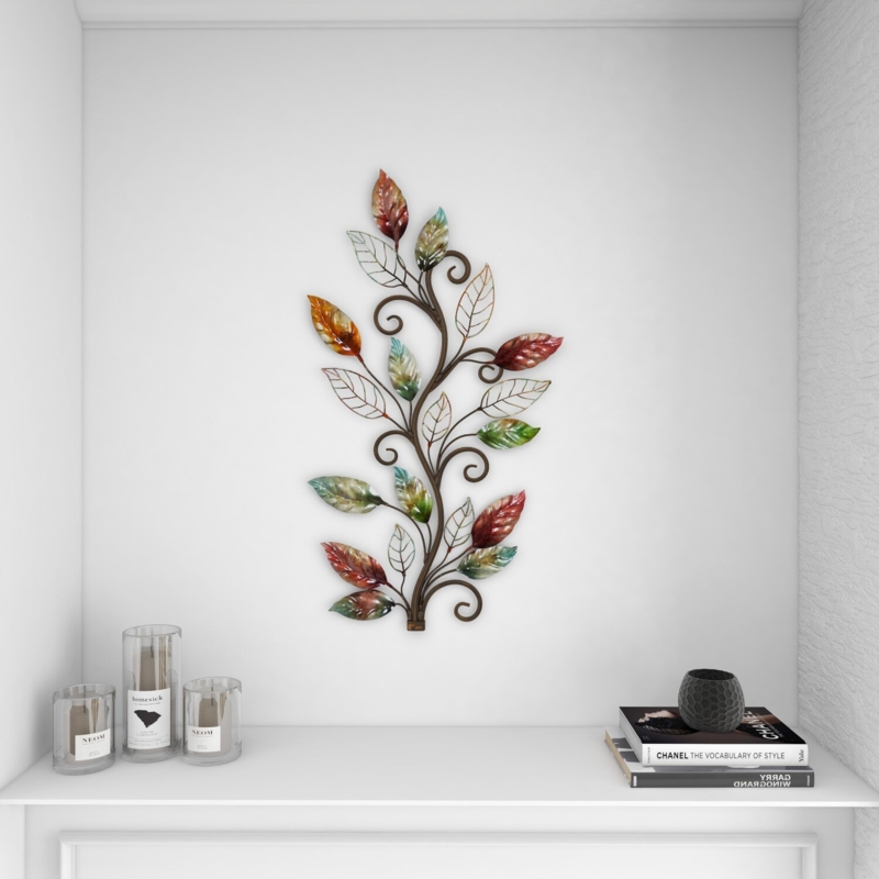 Traditional Plants & Flowers Wall Decor on Metal