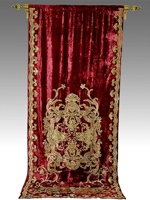 Tudor Velvet Blackout Curtain Panel
