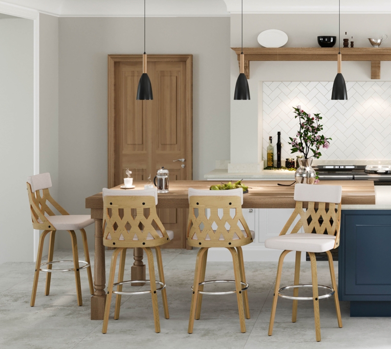 Tullyrusk Swivel 26'' Counter Stool