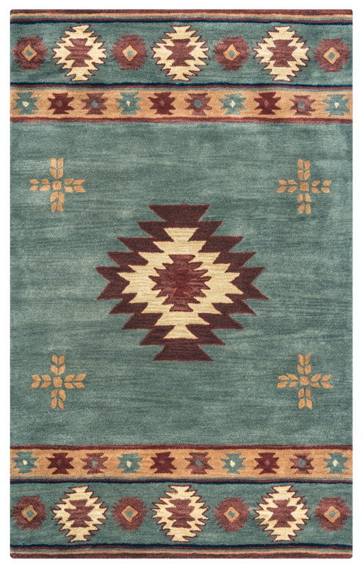 Tyngsborough Hand Tufted Wool Southwestern Rug
