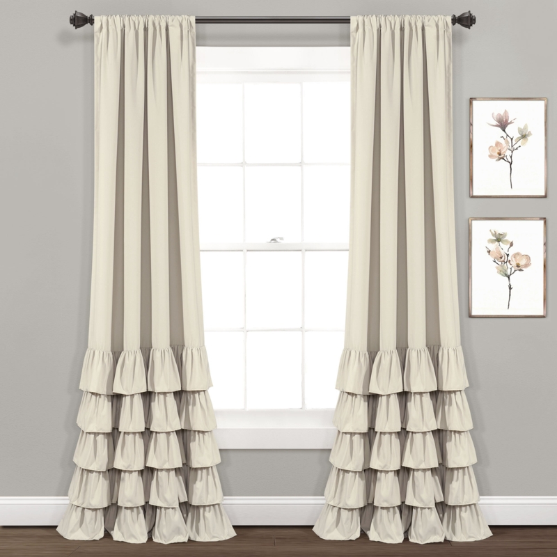Vincent Polyester Semi-Sheer Curtain Pair (Set of 2)