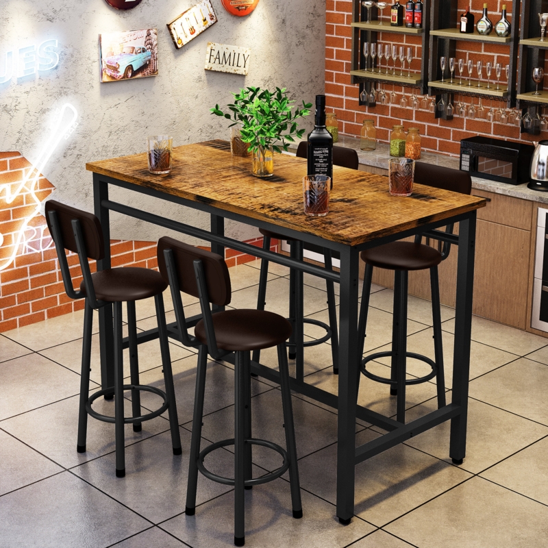 Waal 4 - Person Counter Height Breakfast Nook Dining Set