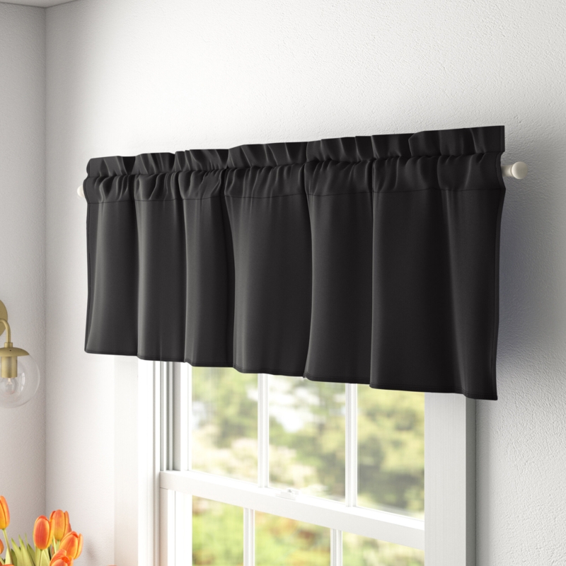 Wayfair Basics Thermal Room Darkening Rod Pocket Curtain Valance