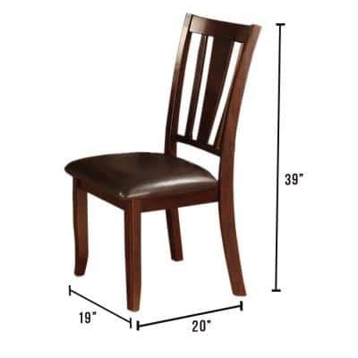 William's Home Furnishing Edgewood I in Espresso Side Chair, Brown