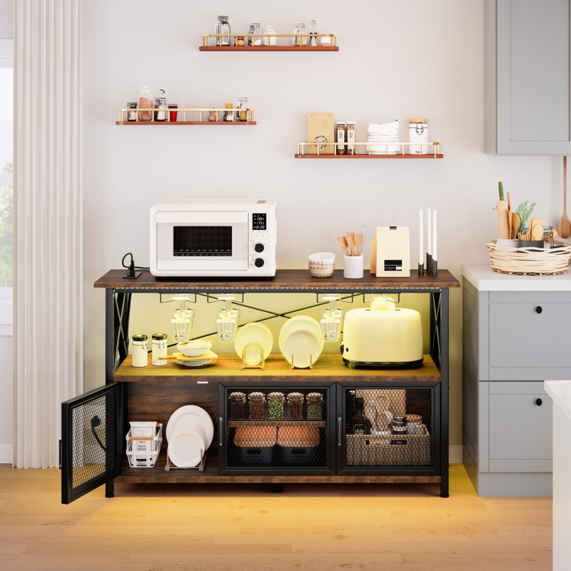 Yulma 55.1'' Bar Cabinet