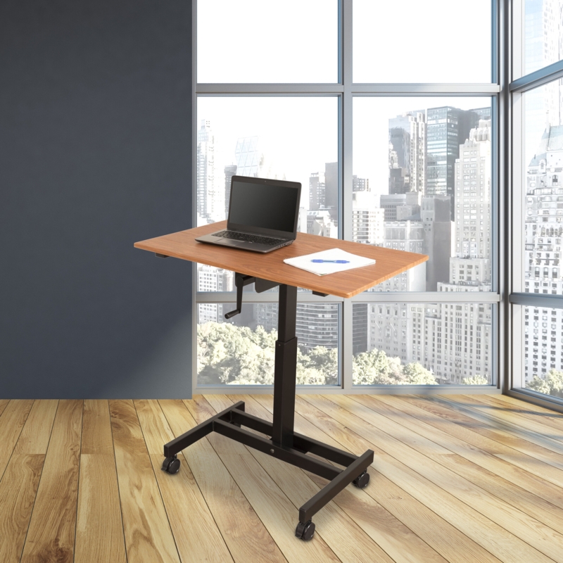 Zauna 39.38'' W Laptop/Computer Cart Or Stand with Wheels