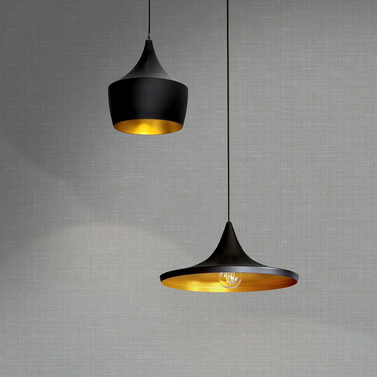 Alix Silver Twill Wallpaper - Sample