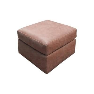 American Furniture Classics Urban Loft Brown Pinto Upholstered Ottoman