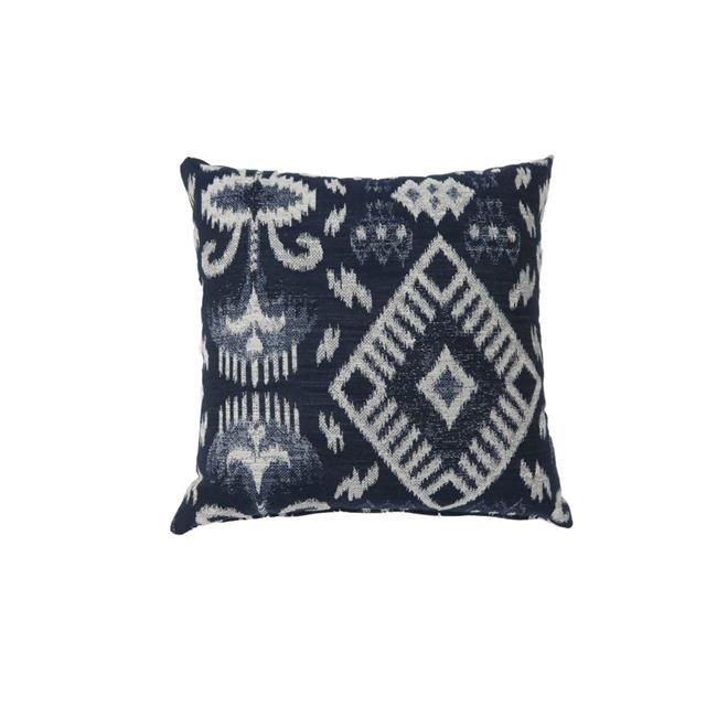 Benzara BM177990 Contemporary Style Throw Pillows, Navy Blue - Set of 2 - 2 x 18 x 18 in.