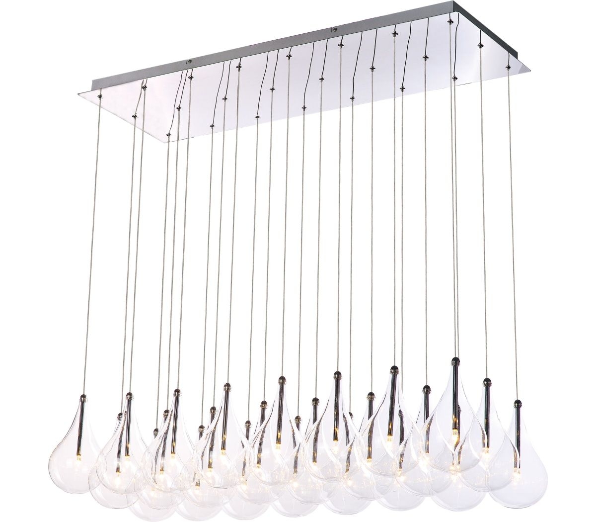 ET2 Larmes Pendant, 24-Light 240 Watts, Nickel