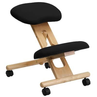 Flash Furniture 24 in. Black Kneeling Office Chair