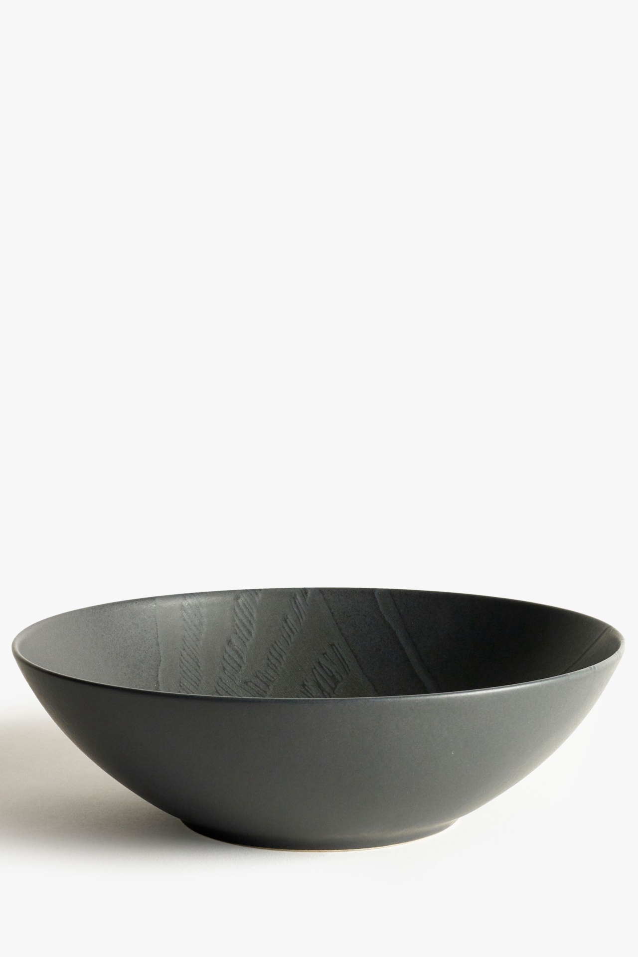 Kew Gardens Stoneware Salad Bowl - Black