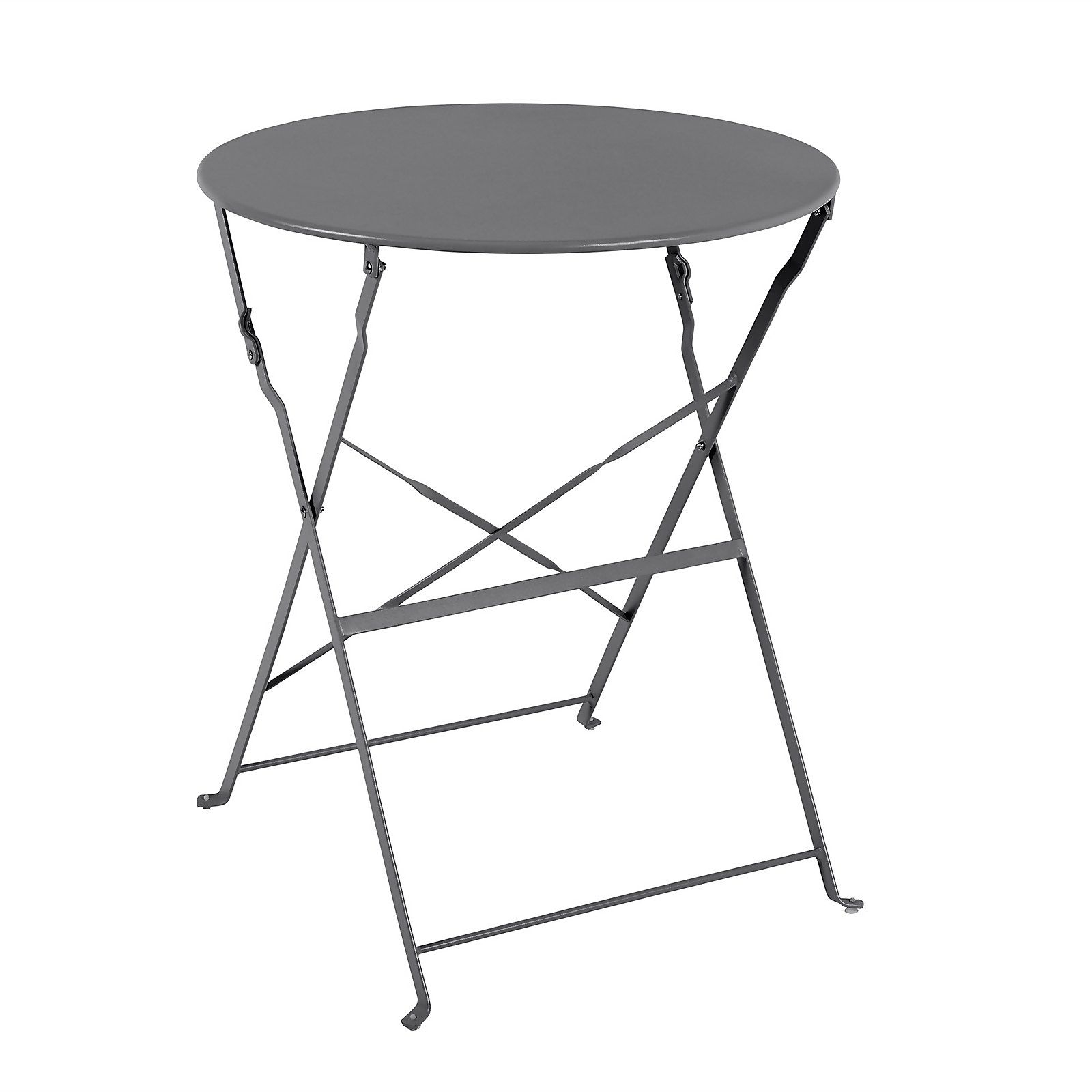Lazio Metal Bistro Set - Grey