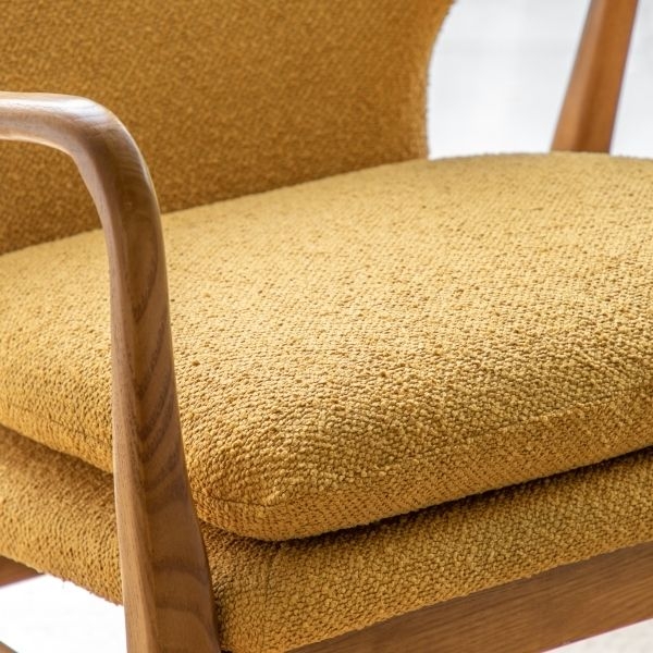 Lisbet Armchair, Ochre Boucle