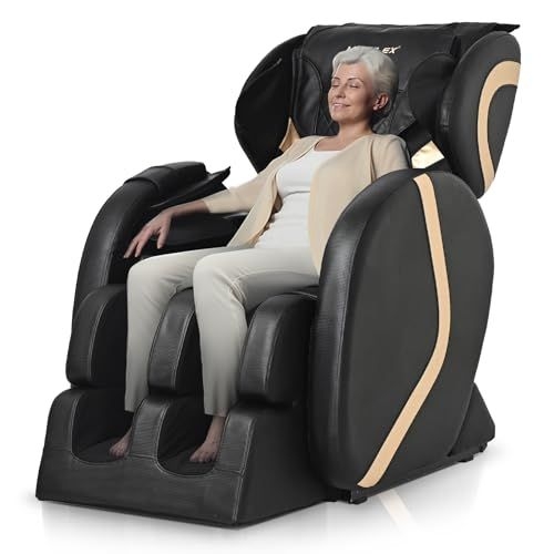 Molylex 2023 Small Massage Chair Recliner With Zero Gravity Full Body Massage Chair With Heating Air Pressure Up To 57inch Easy To Use At Home And In