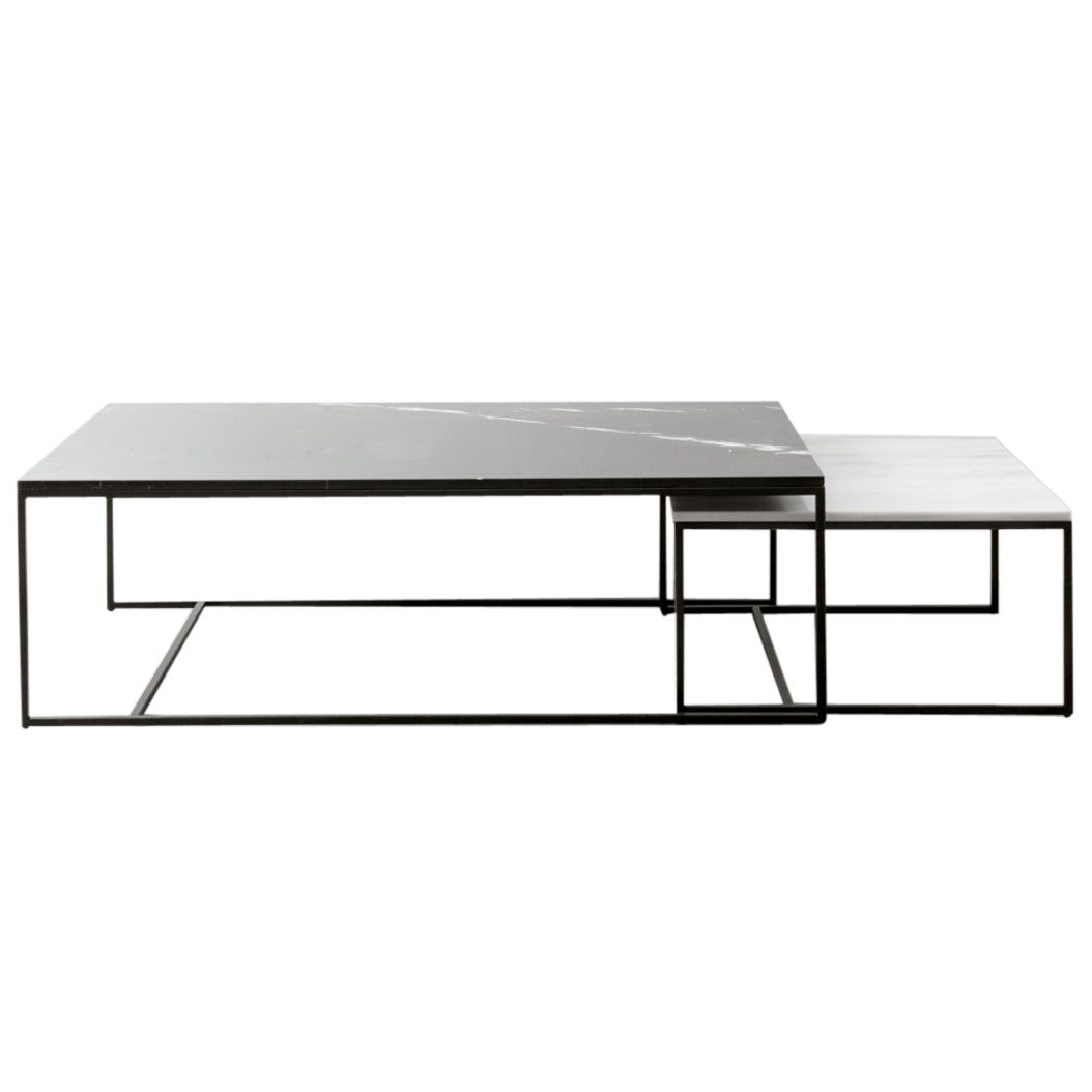 Quadratischer Marmor-Couchtisch  Wei  Will  707036,5 cm