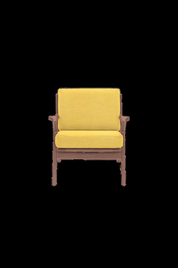 Soto Apartment Chair - Marin Sunflower - Walnut