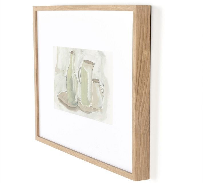Still Life 9 Framed Print By Dan Hobday, Vertical Grain White Oak, 20"X 30"