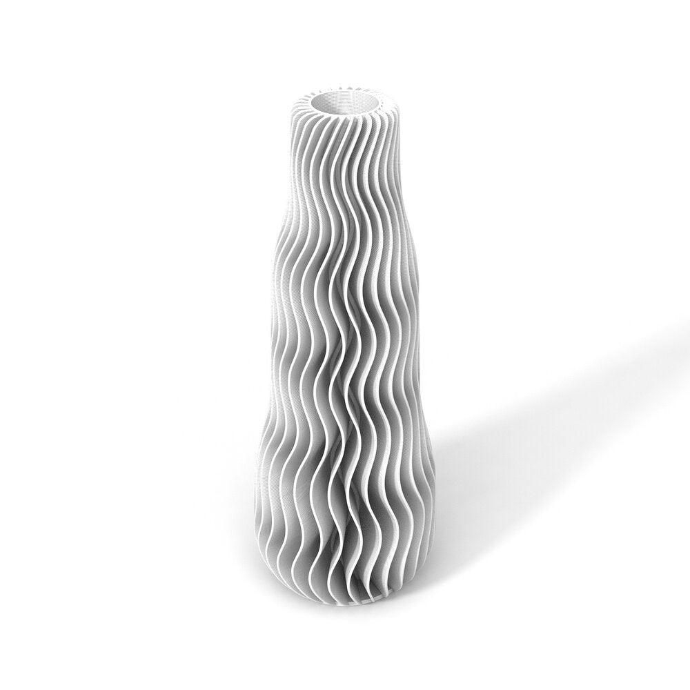 WAVE VASE 01 - PURPLE / 20 cm