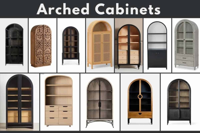 2025 Trendy Stylish Arched Cabinet Designs