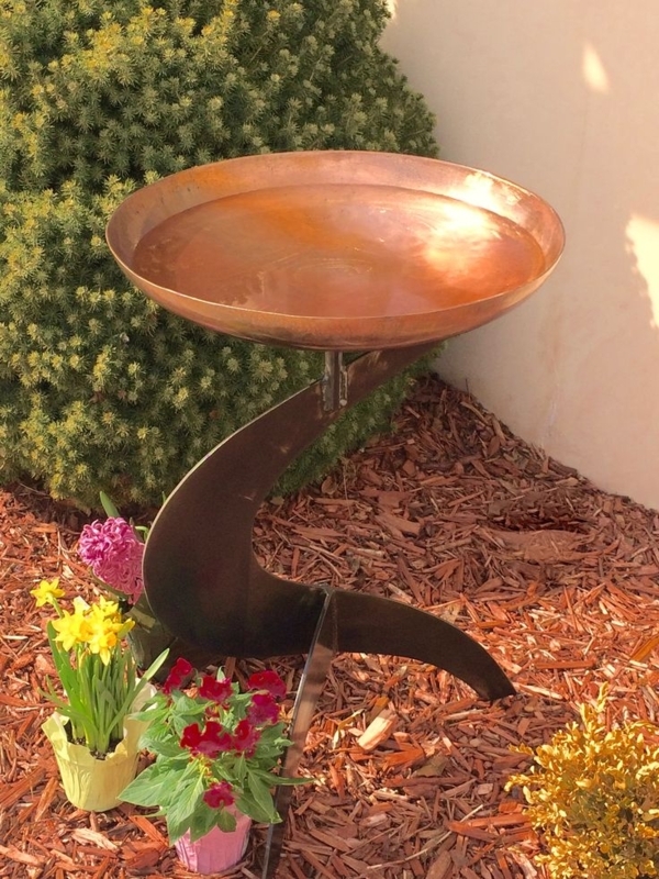 A stunning modern bird bath will add high style to your garden or ...