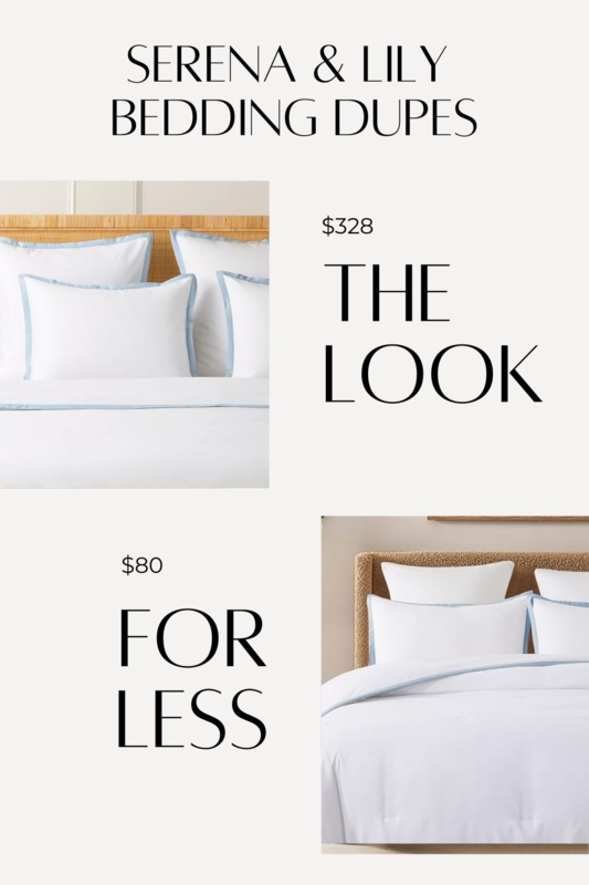 Affordable Serena and Lily Bedding Dupes on Amazon