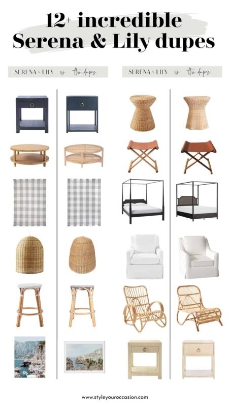 Affordable Serena and Lily Furniture Dupes