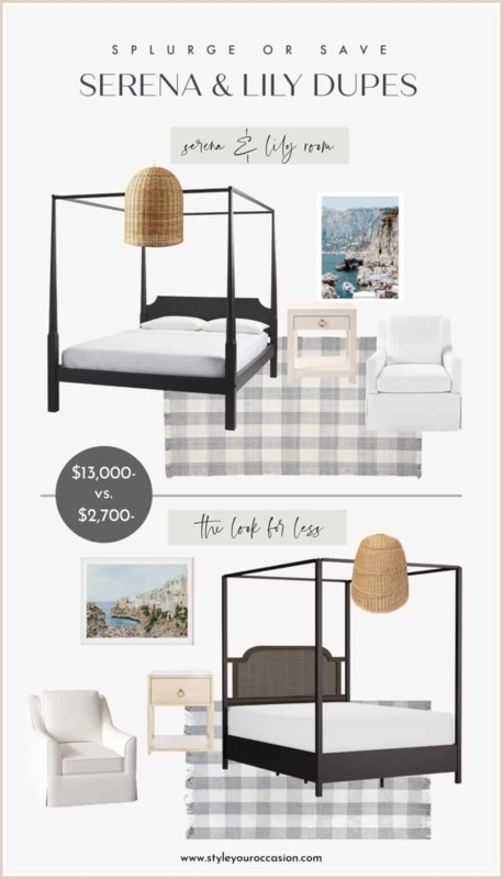 Affordable Serena and Lily Inspired Bedroom Dupes