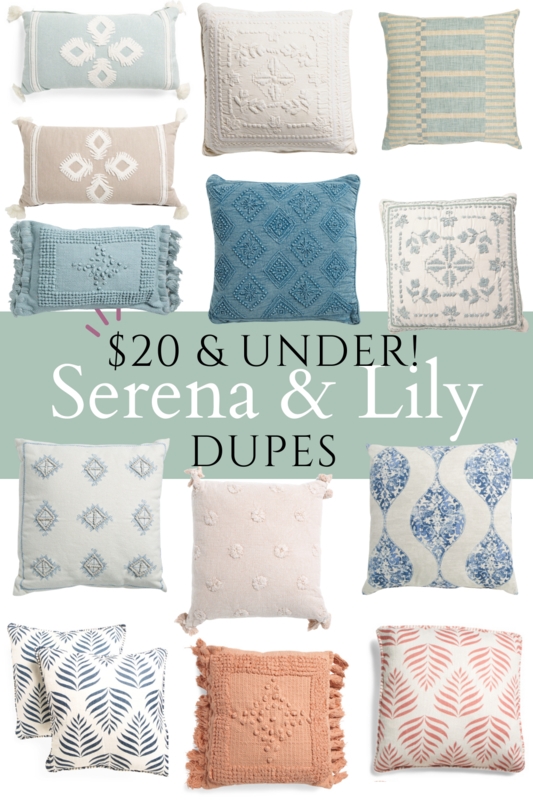 Affordable Serena and Lily Pillow Dupes Under $20