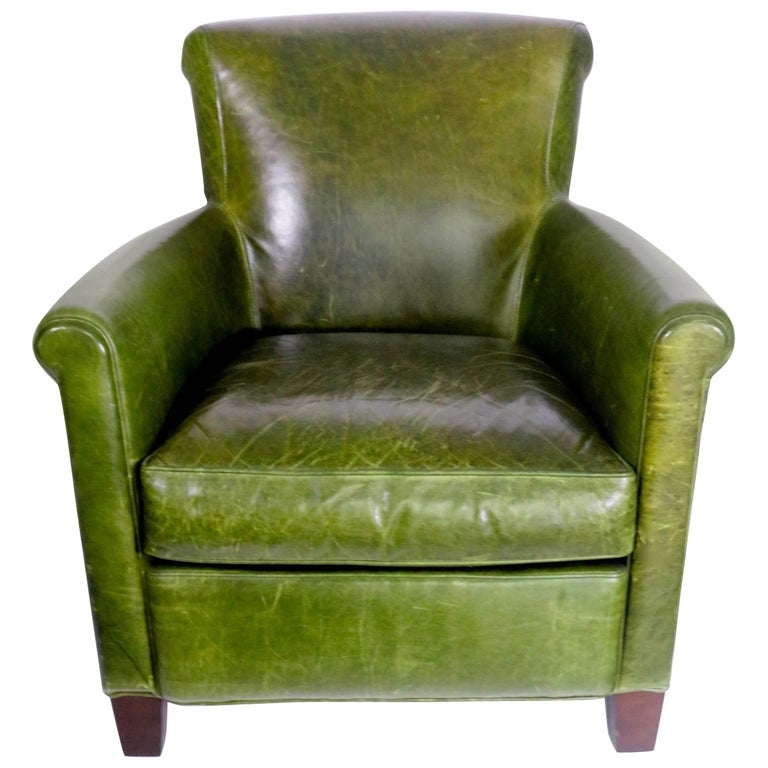 Green Leather Chairs