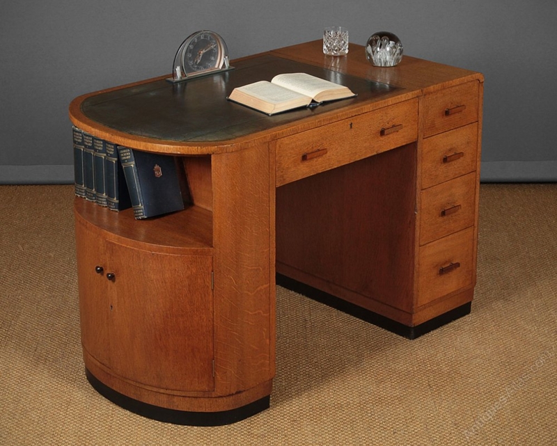 Art Deco Desk C.1930. ac049a7419 / 34374 - Antiques Atlas