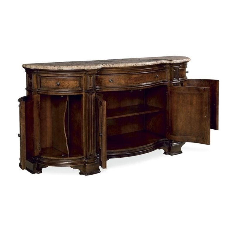 Beaumont Lane Marble Top Sideboard Credenza