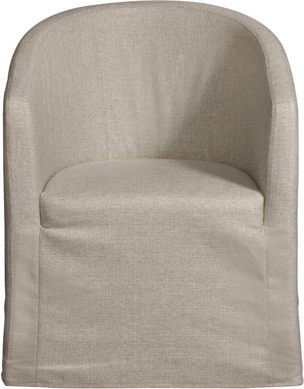 Beige Barrel Chair Slipcover for Compact Spaces