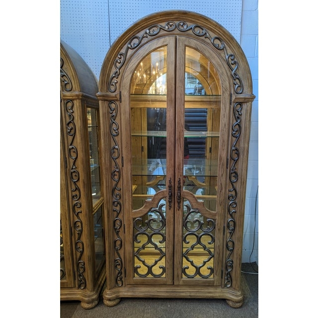 Bernhardt Coronado Arched Glass Curio Cabinet