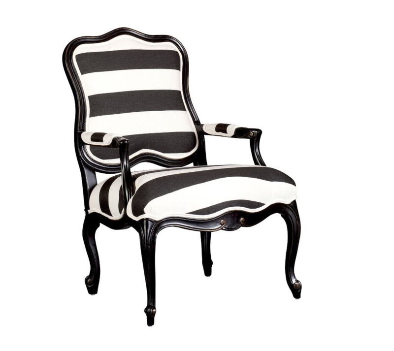 Black And White Accent Chair / Karen Studded Accent Chair, Black | At ...