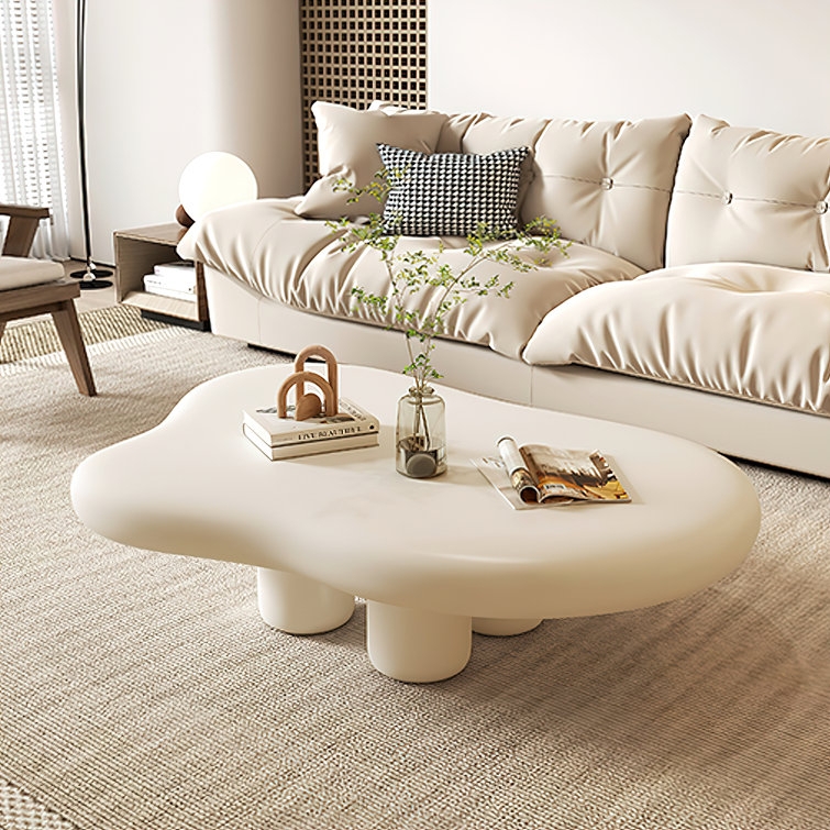 Brayden Studio Creamy Cloud Modern Coffee Table