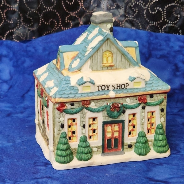 Ceramic Christmas Toy Shop Village Decoration