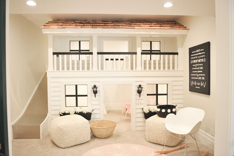 Charming Indoor Playhouse with Cozy Seating Area