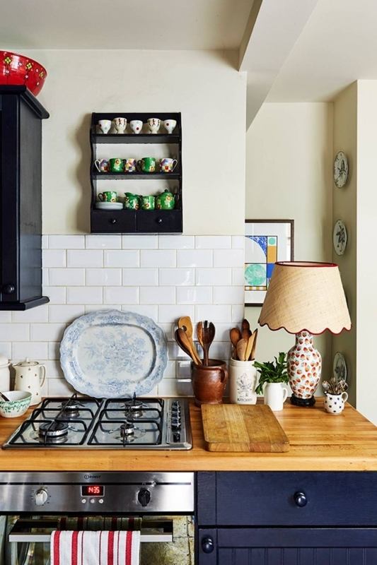 Charming Rustic Kitchen with Wooden Elements