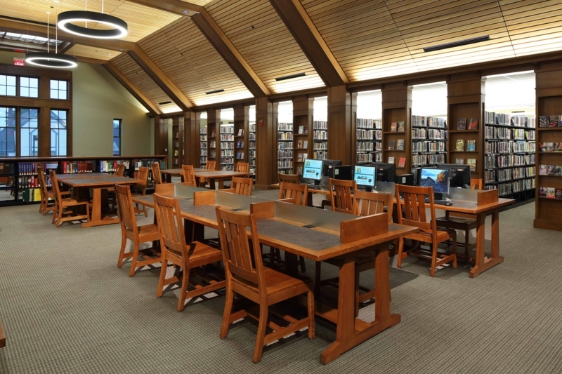 Classic Wooden Library Furniture and Study Desks