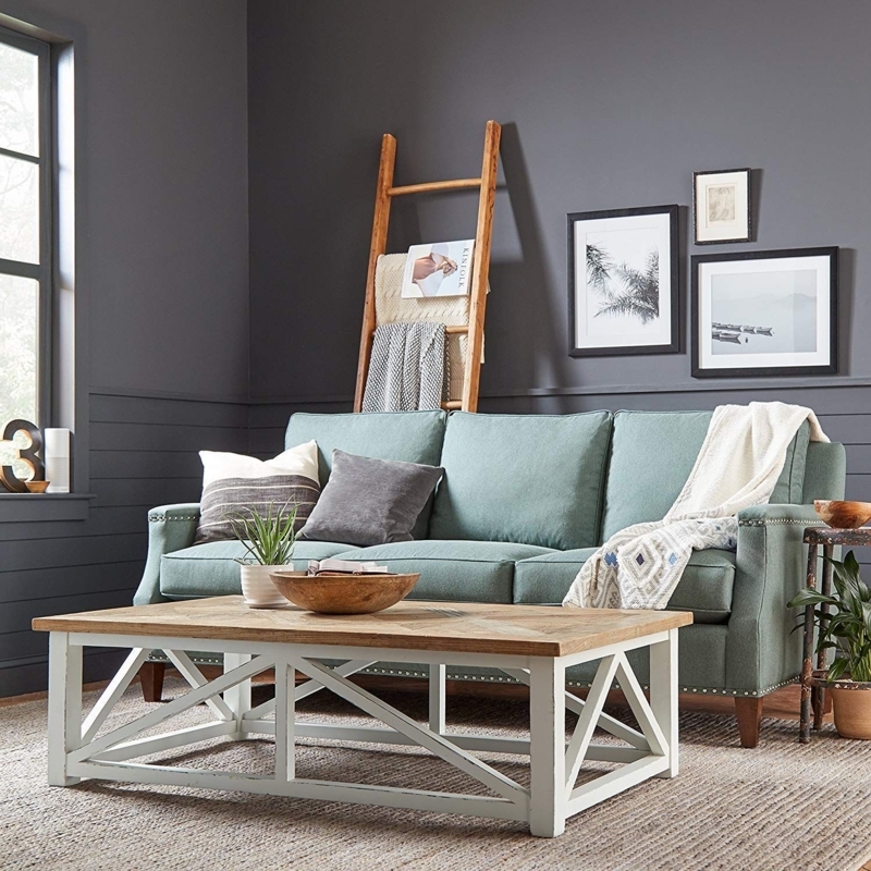Coastal Beach Themed Wooden Coffee Table Design
