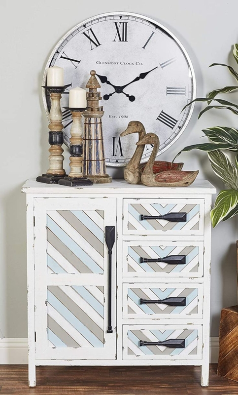 Coastal Style Beach Dresser with Nautical Decor