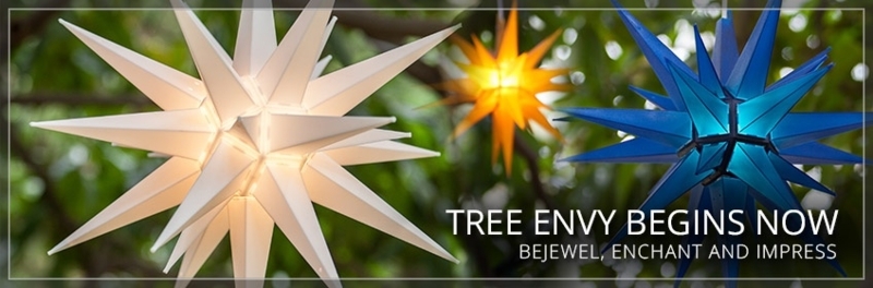 Colorful Moravian Star Hanging Lights