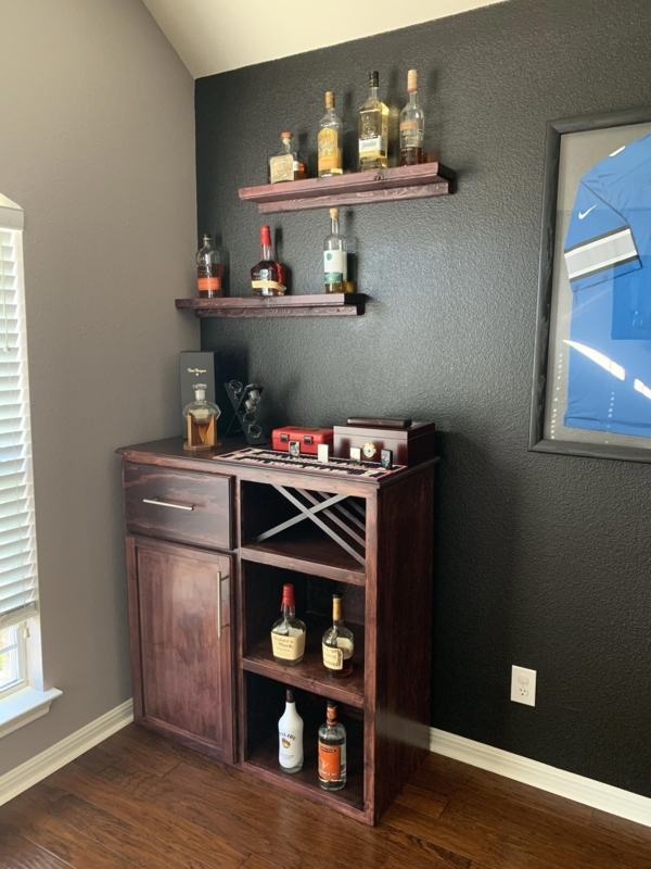 Compact Built-In Bar for Small Spaces